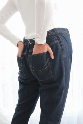 Celana Ibu Hamil Jeans JUMBO - CLJ 20 BIRU